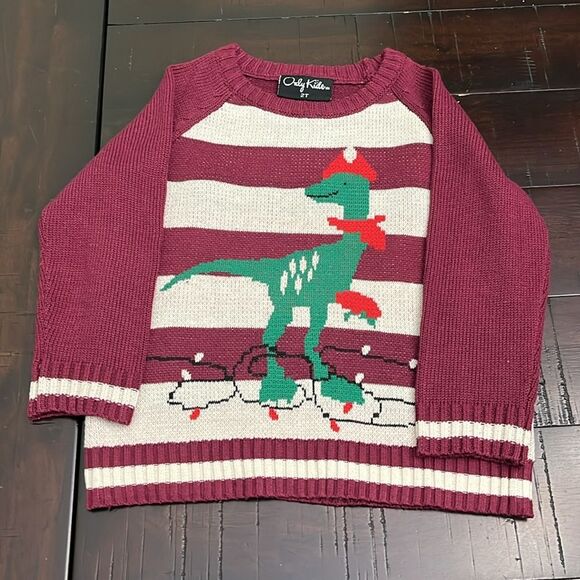 Toddler boy clothes bundle Christmas set pajamas jeans denim 2T and 3T - Picture 2 of 8